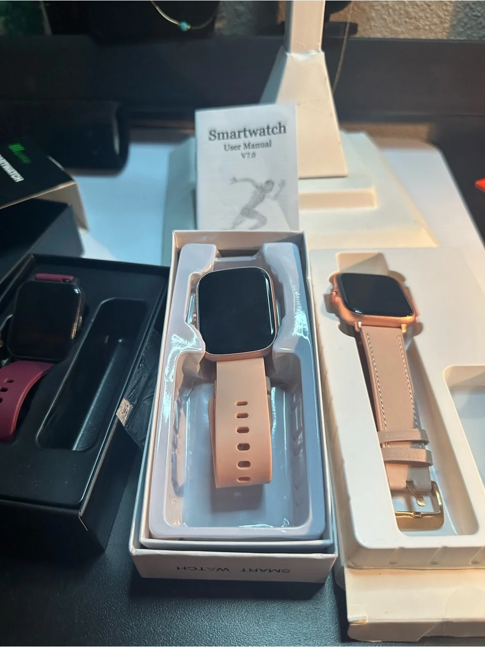 3 bundle Smartwatch - Silicone Strap one charge for all  make offers